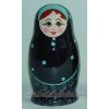 Matrioska muñeca rusa - Negro con lunares