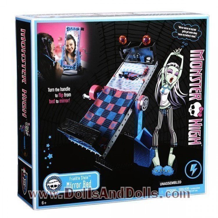 Accesorio para muñeca Monster High de Mattel - Cama Espejo de Frankie Stein