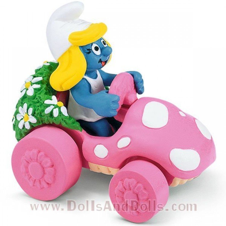 Schleich - Los Pitufos - Pitufina con coche