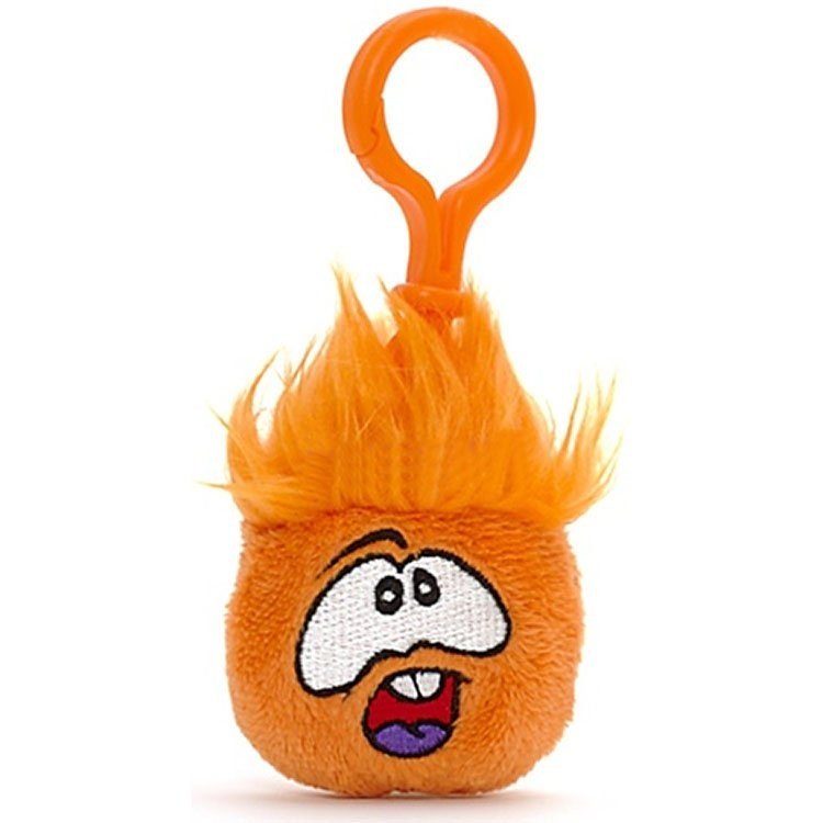 Club Penguin - Clip Peluche Puffle naranja