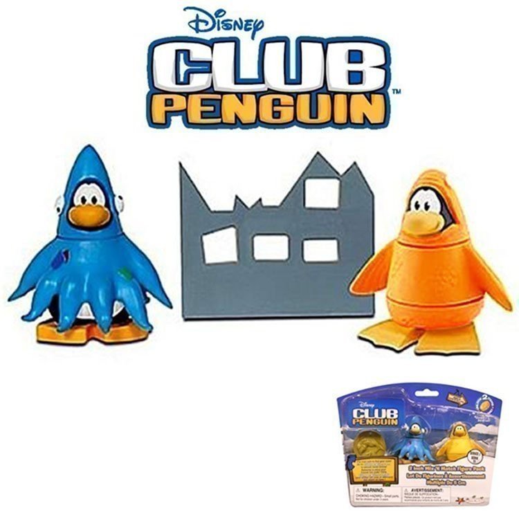 Club Penguin - Serie 11 - Figuras Calamar y Pez