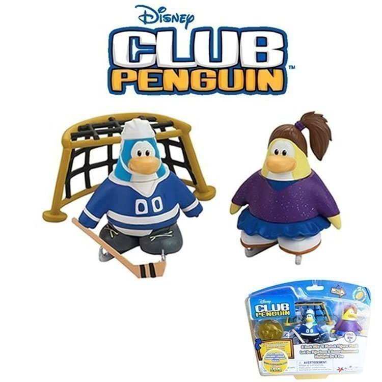 Club Penguin - Serie 11 - Figuras Hockey y Patinadora